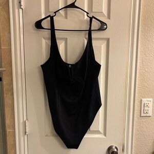 Good American Black Bodysuit